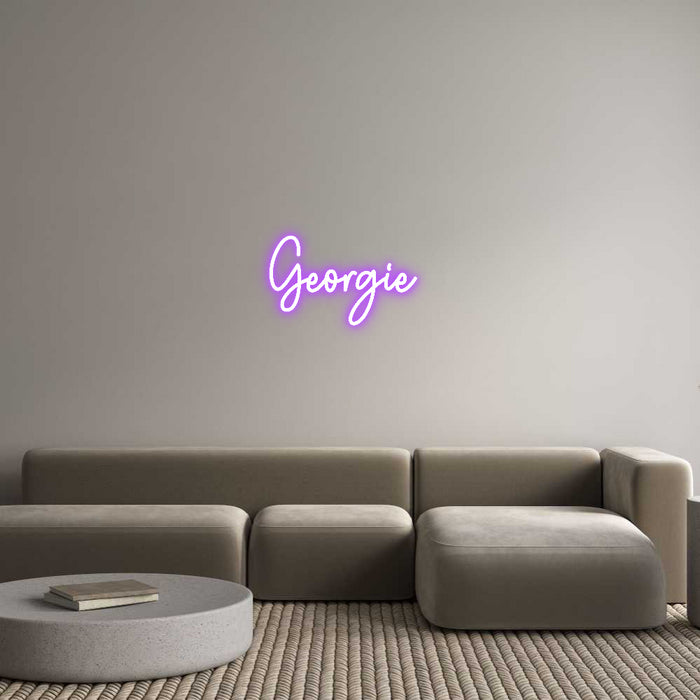 Custom Neon: Georgie