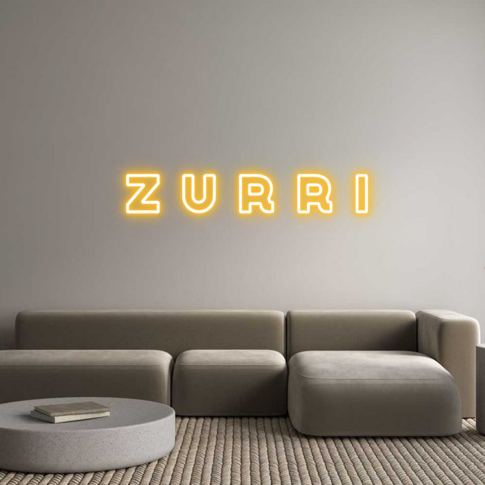 Custom Neon: Z U R R I