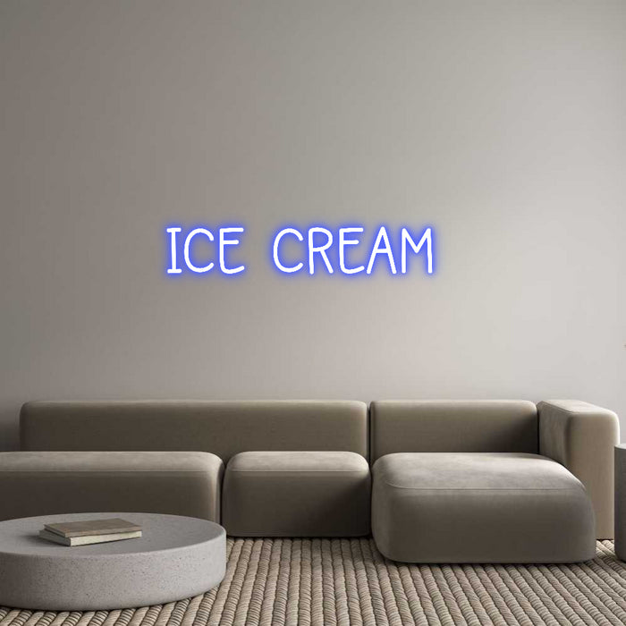 Custom Neon: Ice cream