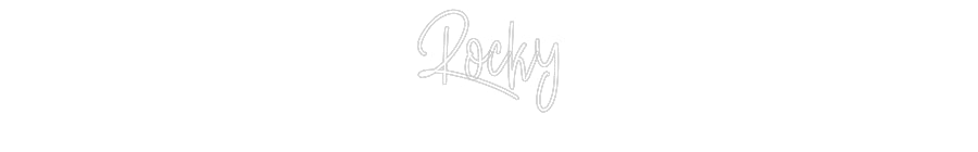 Custom Neon: Rocky