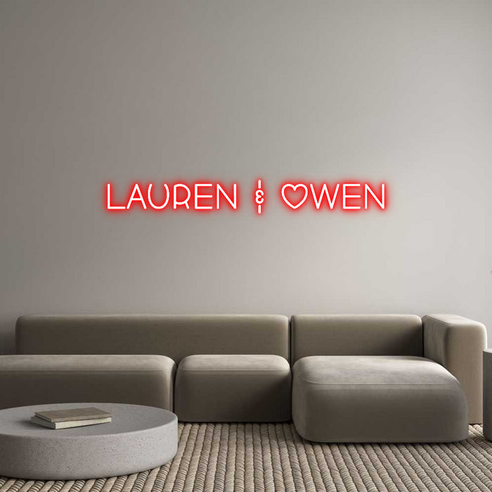 Custom Neon: Lauren & Owen