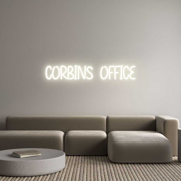Custom Neon: CORBINS OFFICE