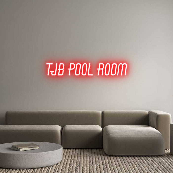 Custom Neon: TJB Pool Room
