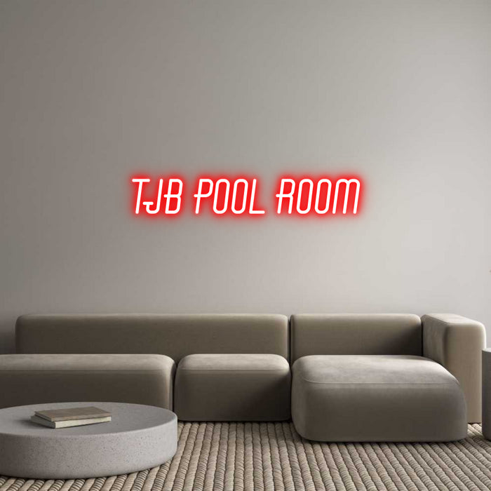 Custom Neon: TJB Pool Room