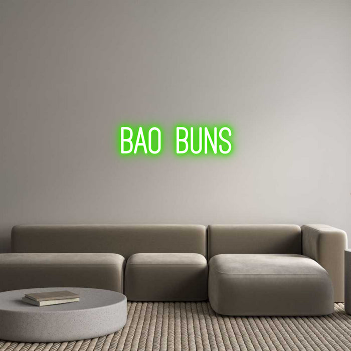 Custom Neon: bao buns