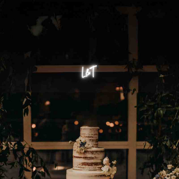 Custom Wedding Neon: L&T