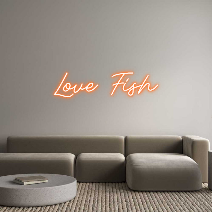 Custom Neon: Love Fish