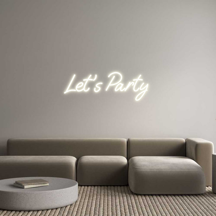 Custom Neon: Let's Party