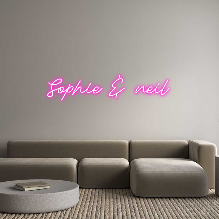 Custom Neon: Sophie & neil