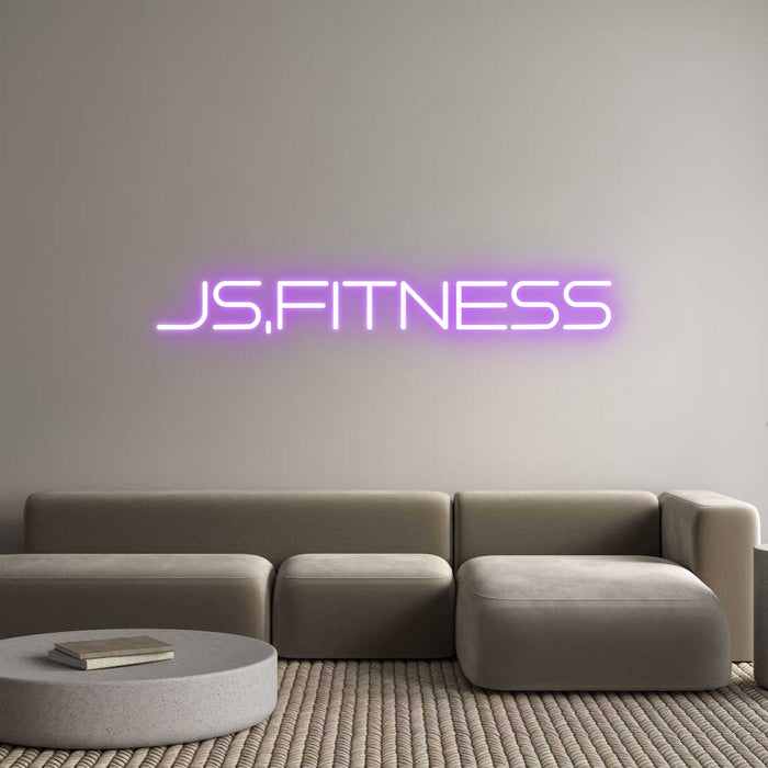 Custom Neon: JS.Fitness