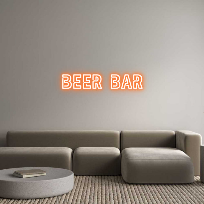 Custom Neon: BEER BAR