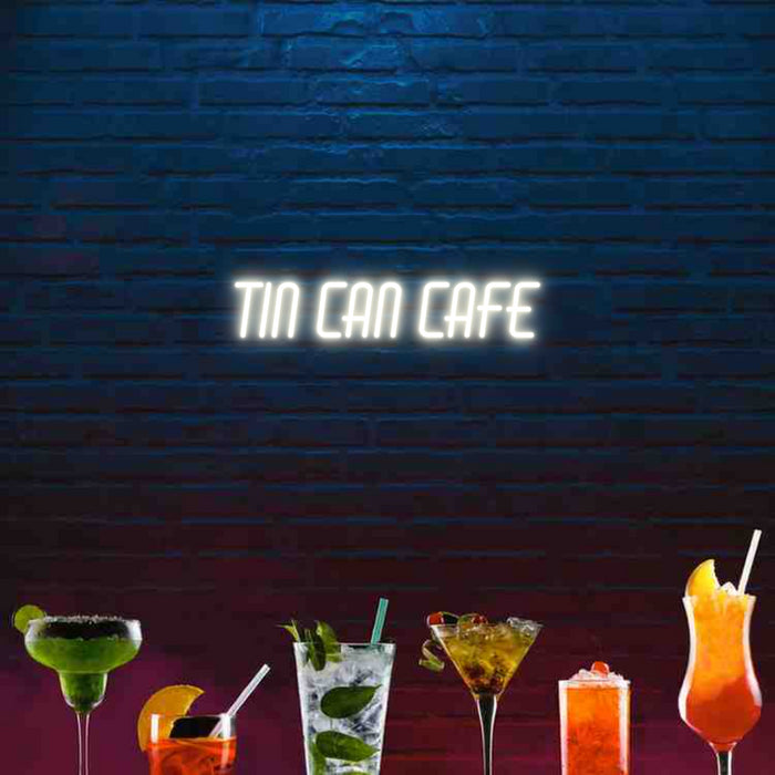 Custom Bar Neon: TIN CAN CAFE