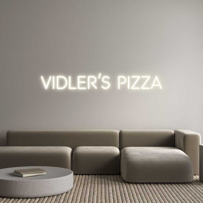 Custom Neon: Vidler's Pizza