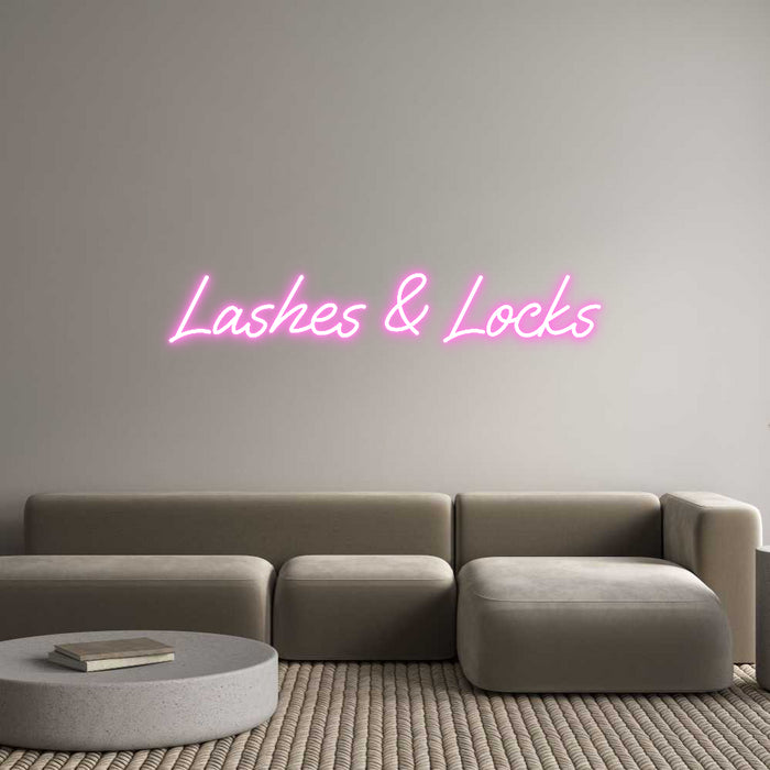 Custom Neon: Lashes & Locks