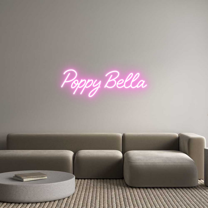 Custom Neon: Poppy Bella