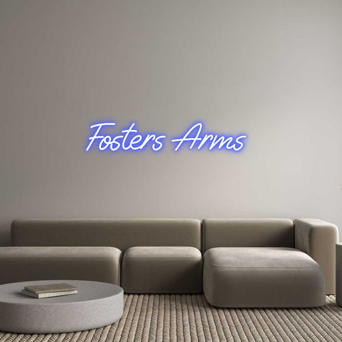 Custom Neon: Fosters Arms