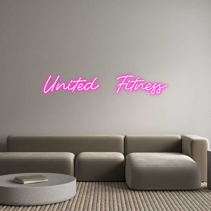 Custom Neon: United Fitness