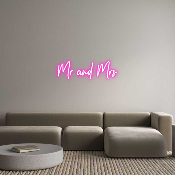 Custom Neon: Mr and Mrs