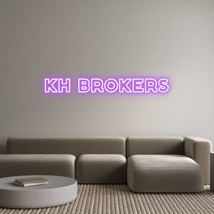 Custom Neon: KH BROKERS