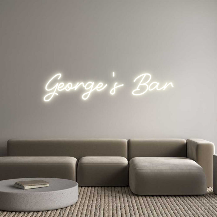 Custom Neon: George's Bar
