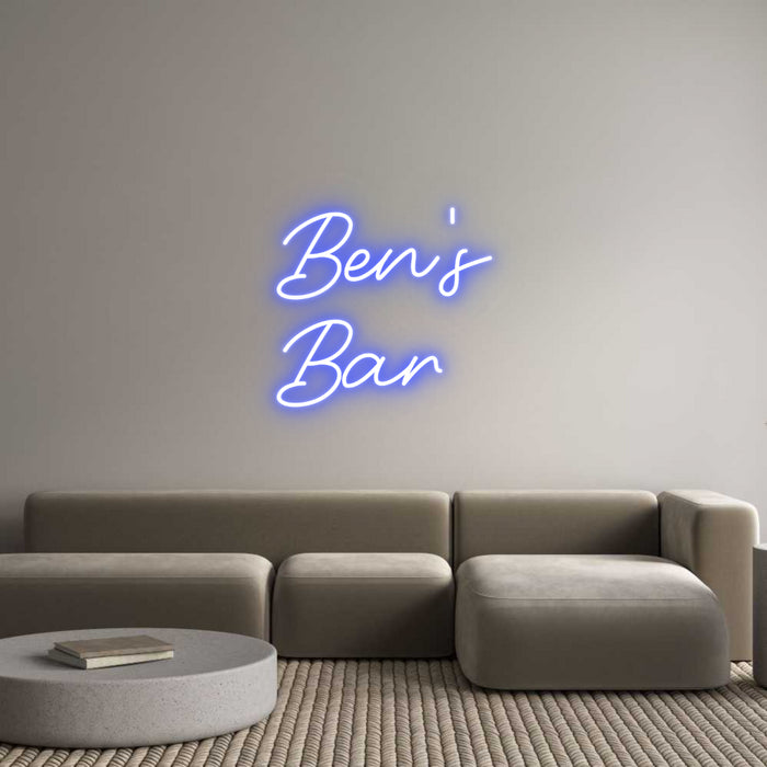 Custom Neon: Ben's
Bar