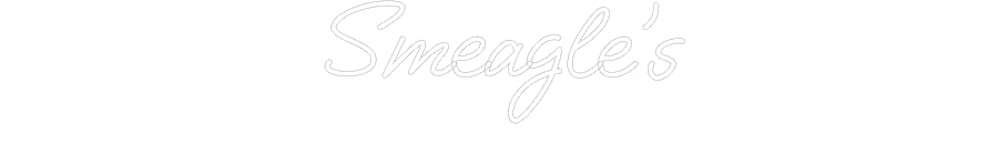 Custom Neon:  Smeagle’s