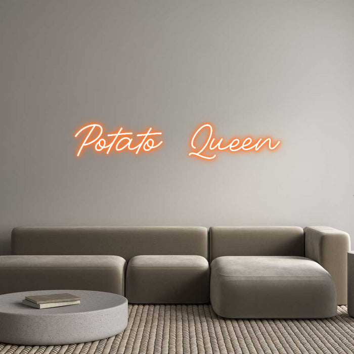 Custom Neon: Potato Queen