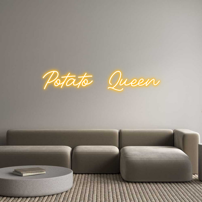 Custom Neon: Potato Queen