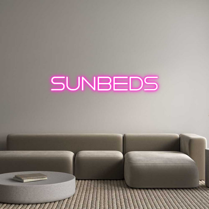 Custom Neon: Sunbeds