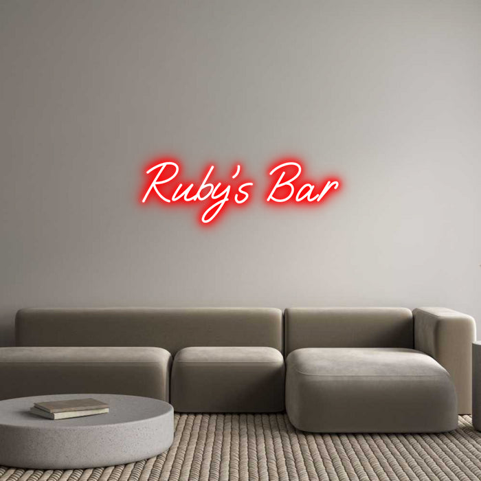 Custom Neon: Ruby's Bar