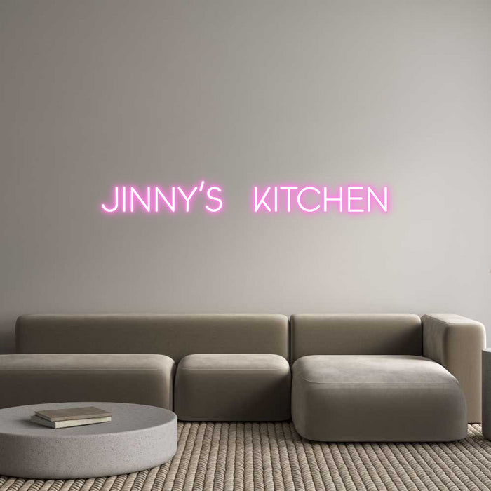 Custom Neon: JINNY’S KITCHEN