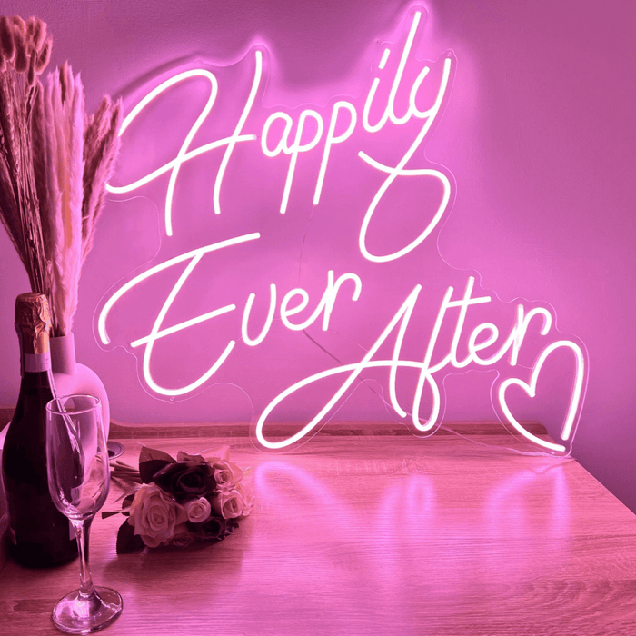 Happily Ever After Neon Sign - Neon Filter