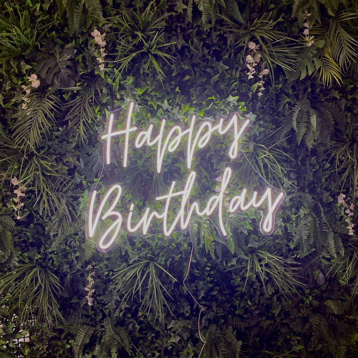 Happy Birthday Neon Sign - Neon Filter