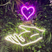 Heart In Your Hands Neon Sign - Neon Filter