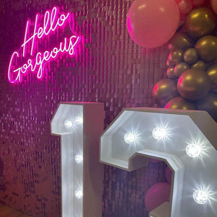 Hello Gorgeous Neon Sign - Neon Filter