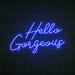 Hello Gorgeous Neon Sign - Neon Filter