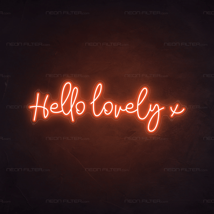 Hello Lovely x Neon Sign - Neon Filter