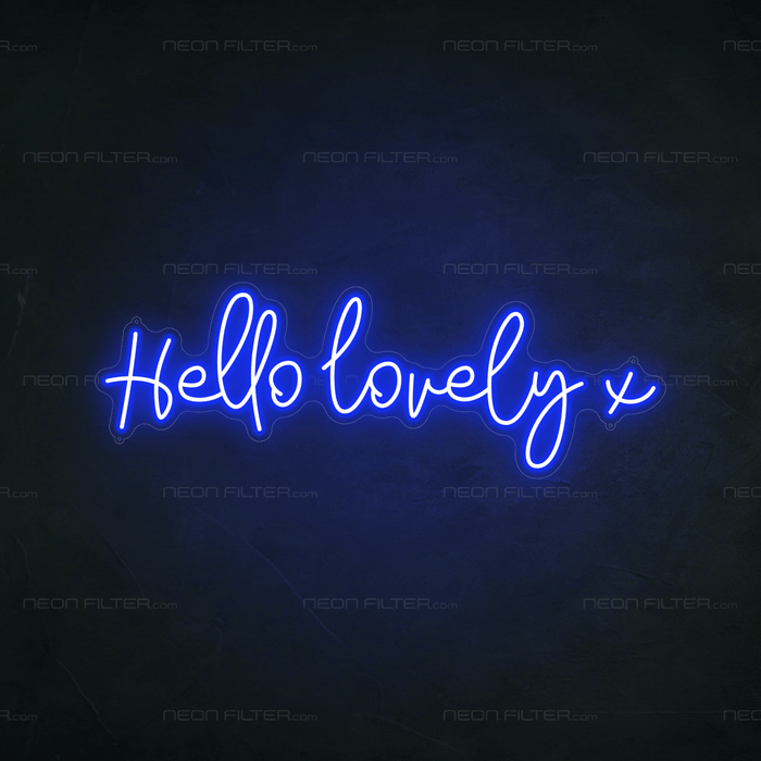 Hello Lovely x Neon Sign - Neon Filter