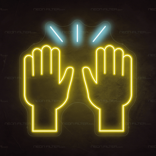 High Five Emoji Neon Sign - Neon Filter