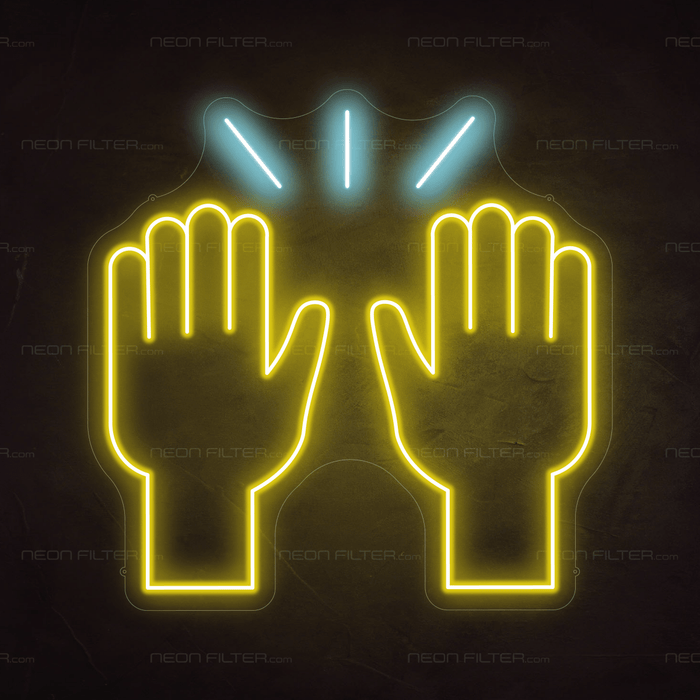 High Five Emoji Neon Sign - Neon Filter