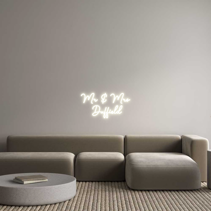 Custom Neon: Mr & Mrs 
Du...