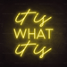 It Is What It Is Neon Sign - Neon Filter