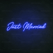 Just Married Neon Light - Neon Filter