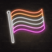 Lesbian Pride Flag Neon Sign - Neon Filter