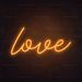 Love Neon Sign - Neon Filter