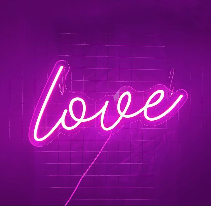 Love Neon Sign - Neon Filter