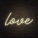 Love Neon Sign - Neon Filter