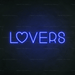 Lovers Neon Sign - Neon Filter