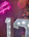 Pink Hello Gorgeous Neon Sign taken by mascotmoments_parties
