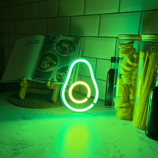 Mini Avocado Neon Sign - Neon Filter